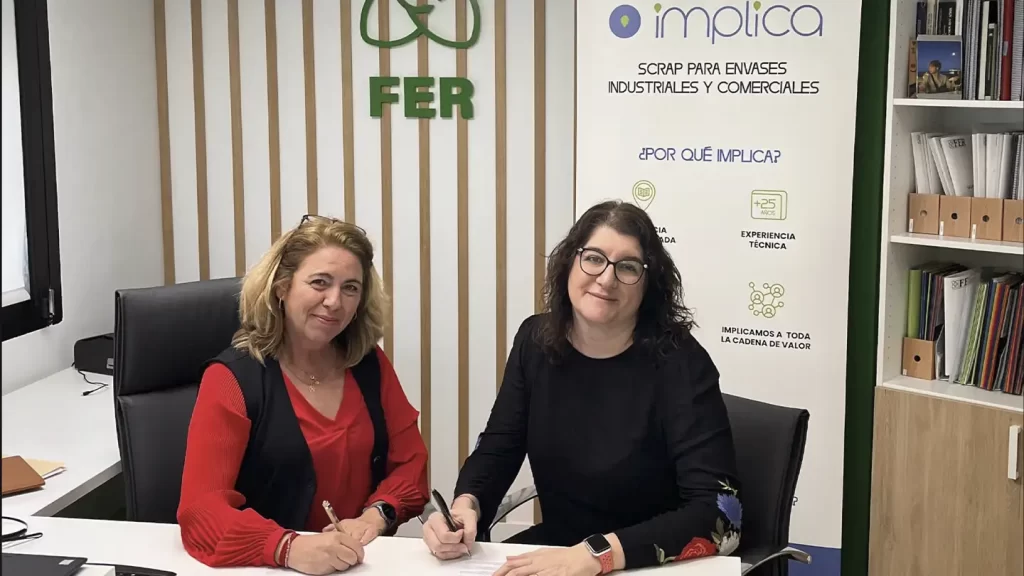 FER e Implica firman un convenio de colaboración para la gestión de los envases industriales y comerciales