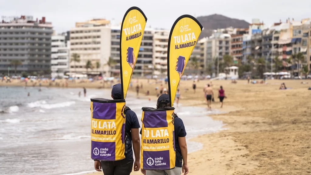 El 86% de bañistas sabe que las latas se depositan en el contenedor amarillo